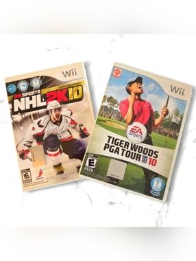 NHL 2K10 and Tiger Woods PGA Tour 10 Wii Games Bundle